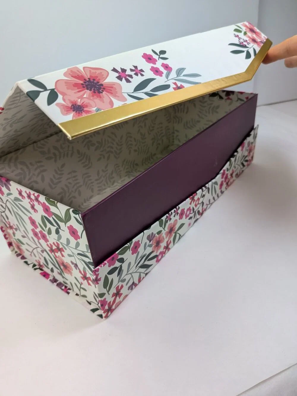 Cottagecore Caroline Alfreds Floral Gift Box Bundle 2pc Magnetic Bow Medium